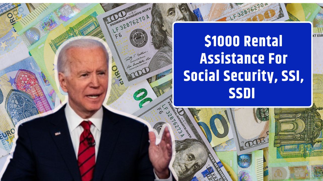 $1000 Rental Assistance For Social Security, SSI, SSDI