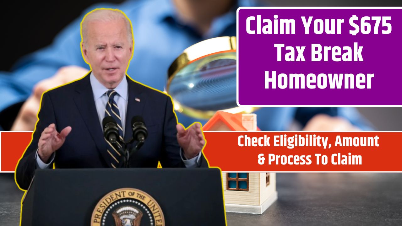 Claim Your $675 Tax Break Homeowner